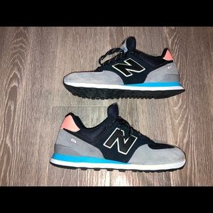 Size 10.5 - New Balance 574 'BLACK PARADISE PINK' - ML574UD2